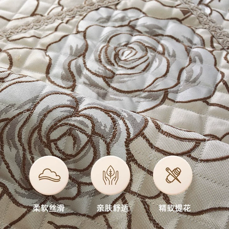 [Quilted embroidered chair cushion for all seasons dining chair cushion square office restaurant stool chair cushion thin single cushion]