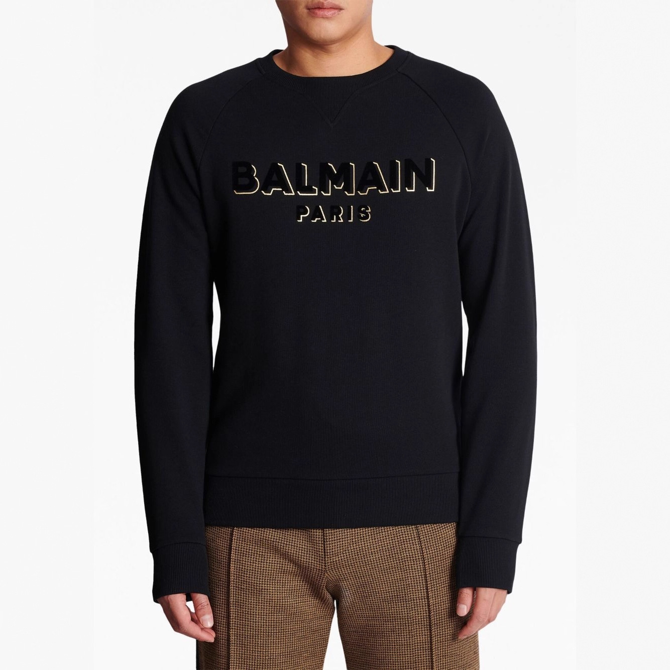Balmain Kişi Sviteri — Dəyirmi Boğaz, Uzun Qol, Yay/Yaz