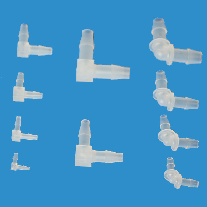 集优等径方角圆角90°L型弯头食品级PP塑料软管宝塔接头弯通