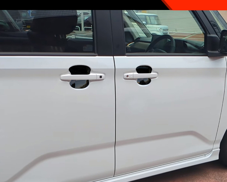 Suitable for Daihatsu 25 Move Model Modified Exterior Door Bowl Decorative Stickers, Door Bowl Anti-Scratch Strips, Automotive Accessories