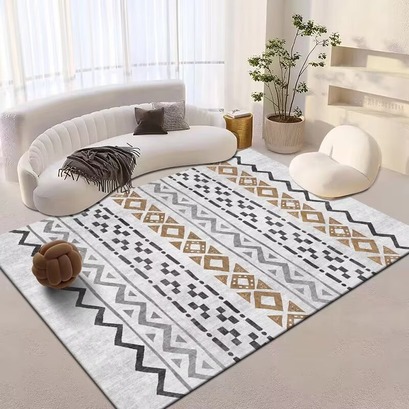 Vintage Boho Teppich Für Wohnzimmer, Hochwertiger Berber Teppich_voghion.com