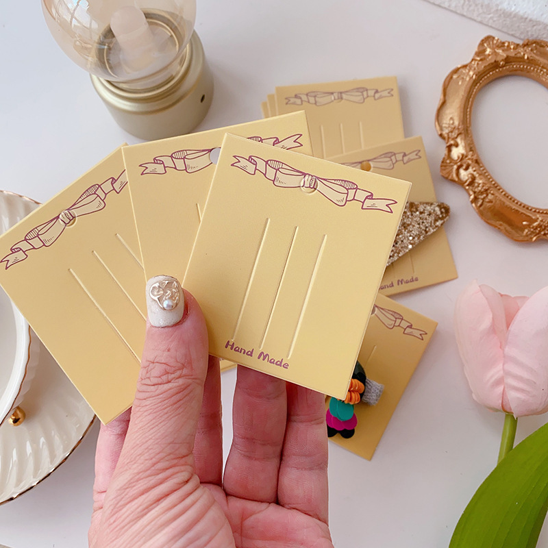 6 * 7 tarjeta de cabello adulta niños tarjetas de cabello Morandi serie de arco tarjetas de cabello joyas