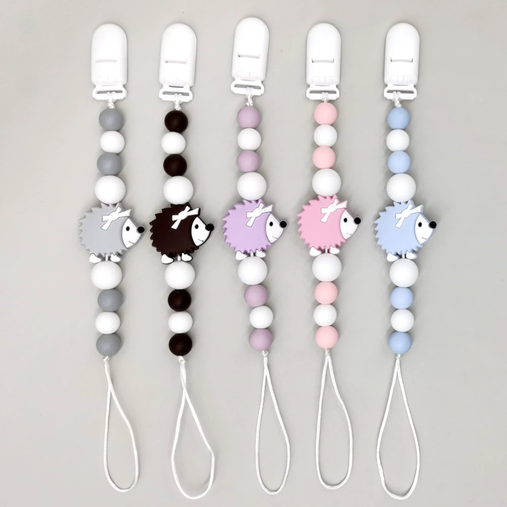 Children's silicone pacifier, chewy lanyard holder for correct bite