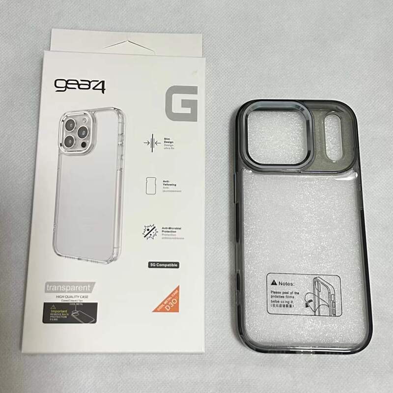 Hardware Acrylic Suitable for Iphone17Air Two-In-One 16Promax Transparent Gear4 Gold Shield G4 Mobile Phone Case Hardware Acrylic Suitable for Iphone17Air Two-In-One 16Promax Transparent Gear4 Gold Shield G4 Mobile Phone Case