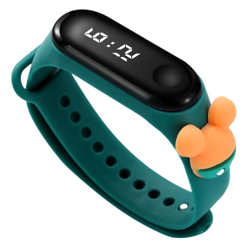 Student Watch Women's 2021 New Waterproof Cartoon Cute Doll Sports Couple Electronic Handring Watch Children's Watch