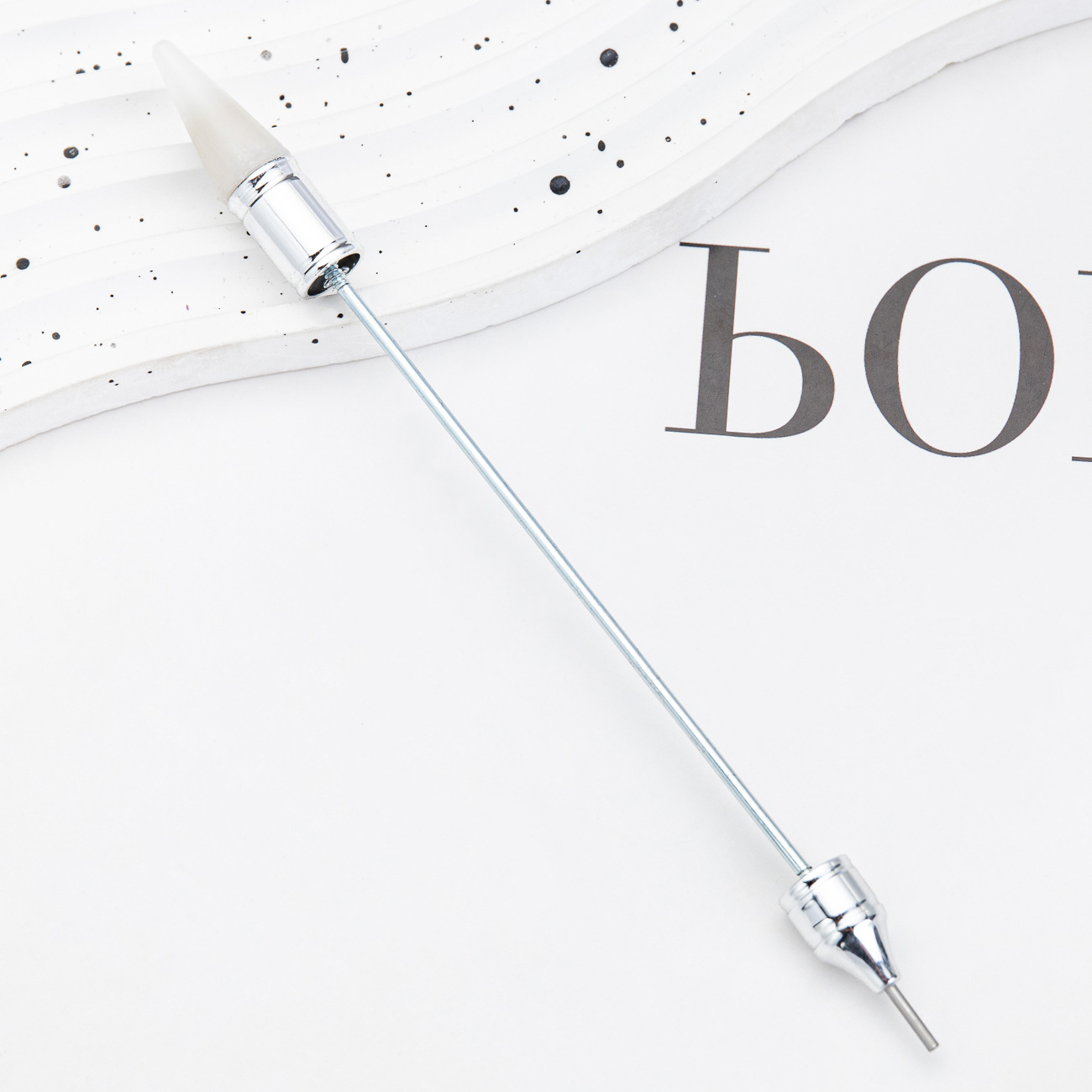 Herramientas de manicuras de doble punta puntero con cabeza de cera puntero de succión puntero herramienta de perforación de pegatinas de flores puntero de manicuras de doble cable de tracción puntero