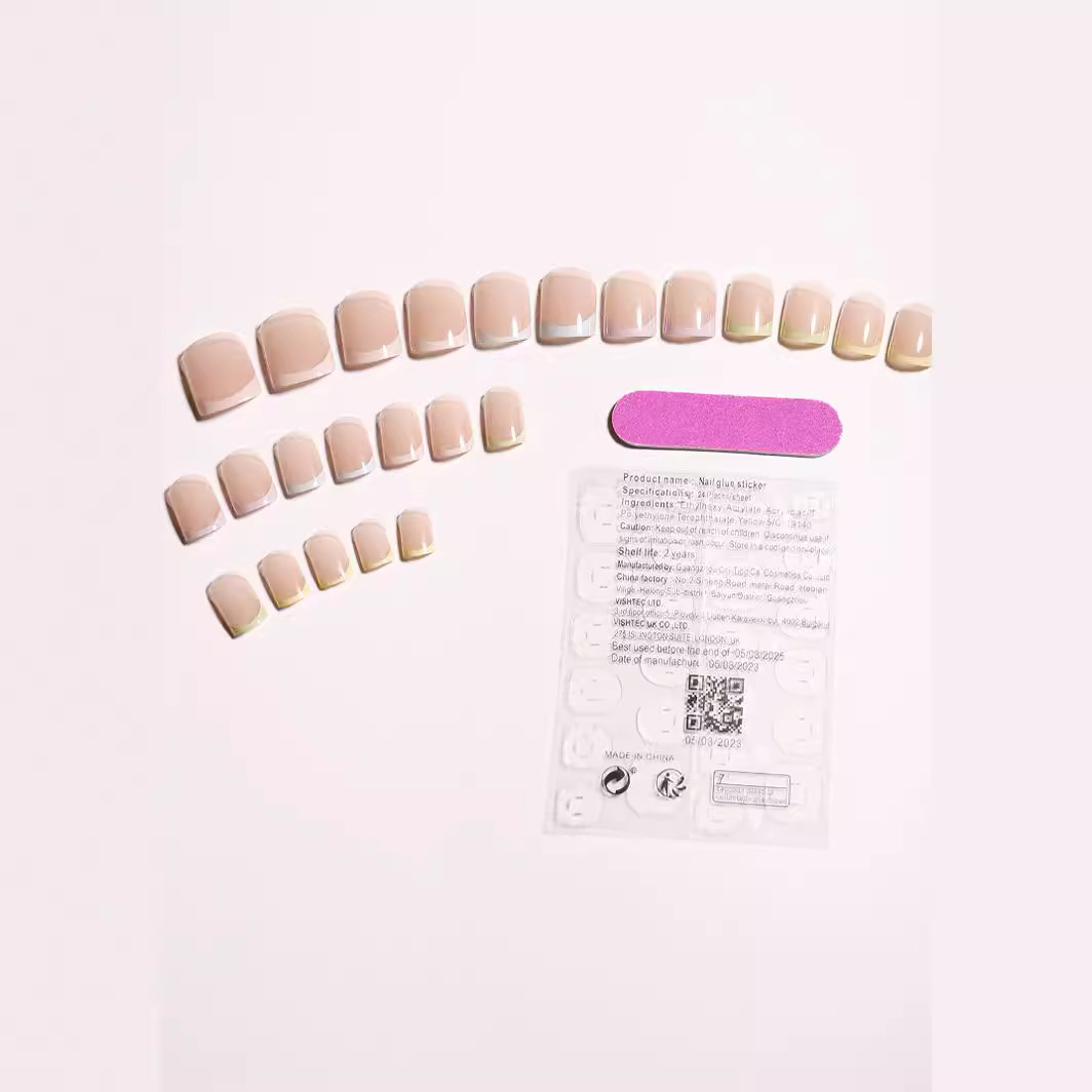 Verano Macaron francés usar piezas de uñas cortas de alta calidad productos terminados manicure falsas al por mayor piezas de uñas desmontables