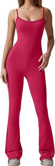 2023 transfronteriza Amazon nuevo apretado pantalones de mono de costura de color sólido europeo y americano