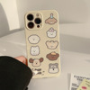 Apple, cute iphone14, cartoon silica gel phone case, 15promax