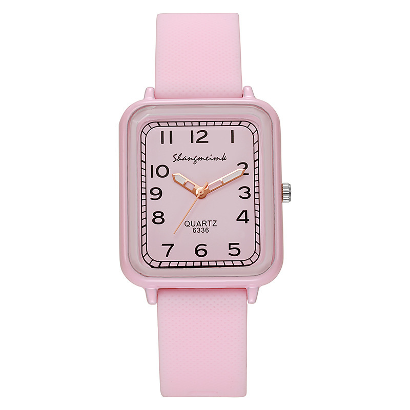 Ins Net Red Reloj de mujer de concha cuadrada Cinta al por mayor Reloj de cuarzo digital Personalidad Moda Reloj de estudiante Reloj de mujer