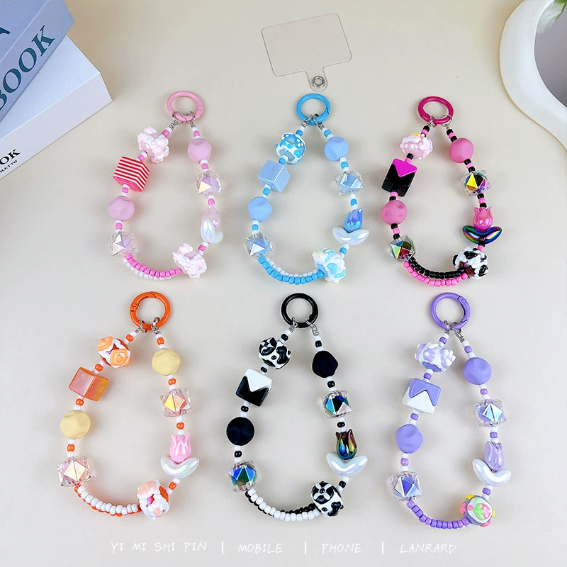 TikTok, бисер bracelet, мобильный телефон, брелок, защитный чехол, подвеска, аксессуар для сумки, подарок на день рождения, опт