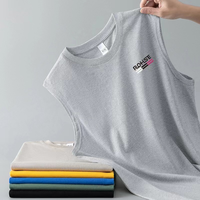 Chaleco de Cuello Redondo para Hombre de Poliéster para Verano y Deportes