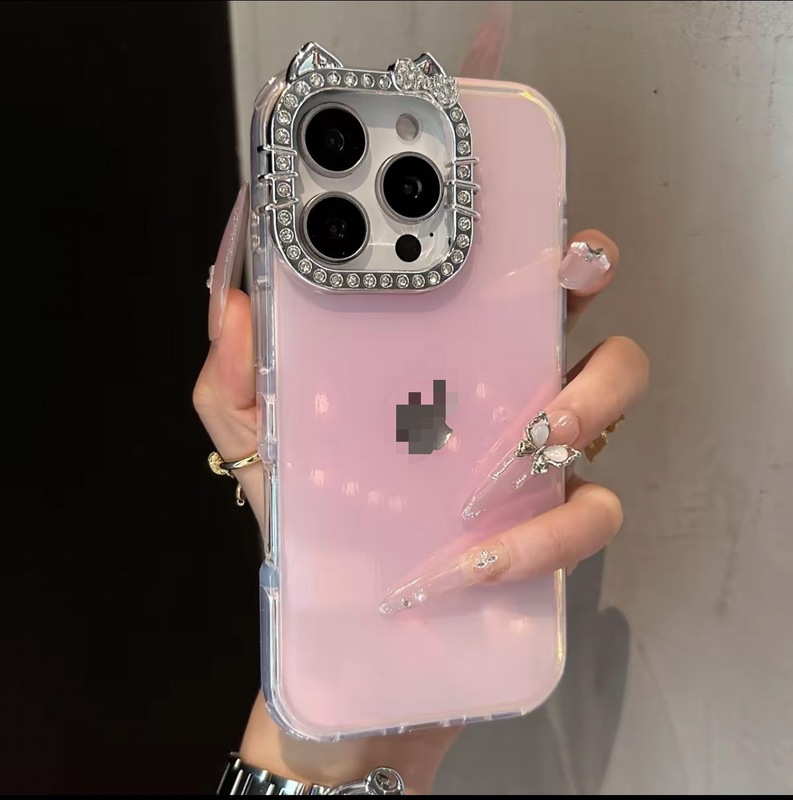 新款高颜值镭射果冻适用苹果17promax手机壳iPhone15圆边14防摔17|undefined
