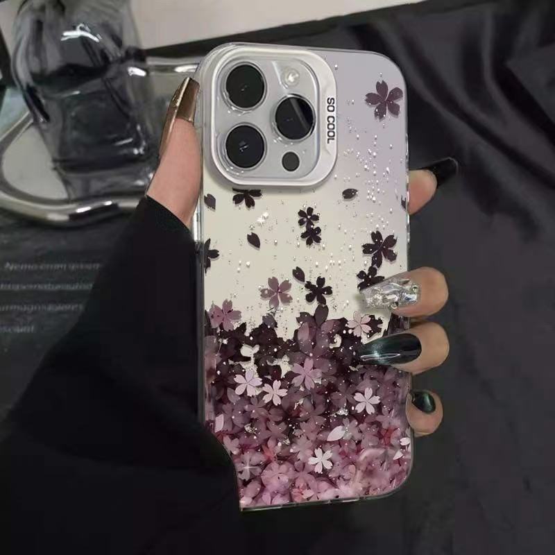 Nueva flor rosa adecuada para iPhone 16 funda para teléfono móvil Apple 15promax/14 comercio exterior 13pro12 transfronterizo 11