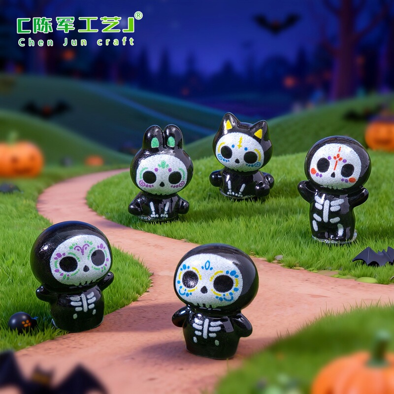 Cross-Border New Product Day of the Dead Skeleton Ghost Cute Figurines Micro Landscape DIY Decorations Mini Car Ornaments Cross-Border New Product Day of the Dead Skeleton Ghost Cute Figurines Micro Landscape DIY Decorations Mini Car Ornaments