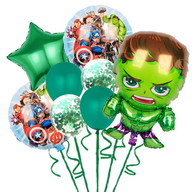Marvel traje globo Iron Man Capitán América Spider-Man Avengers tema niño Decoración de cumpleaños