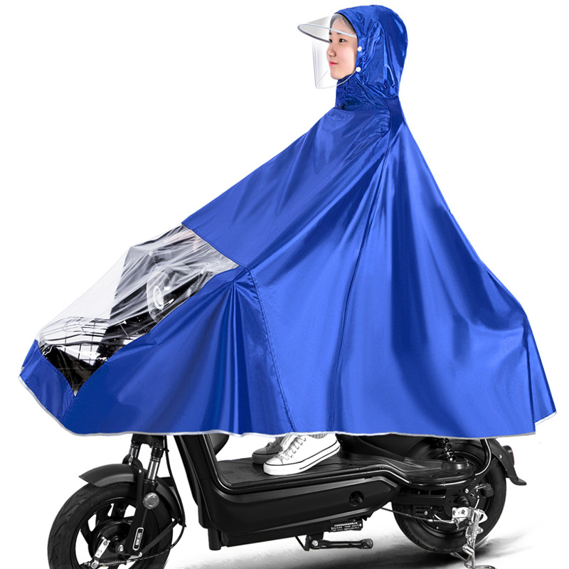 Impermeable batería eléctrica motocicleta poncho bicicleta extra grande engrosada hombres y mujeres largo cuerpo completo poncho a prueba de lluvia