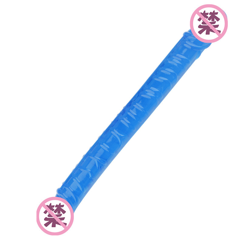 Double-Headed Dragon Dual-Ended Dildo, Flexible TPE, Colorful Finish — detail image 5