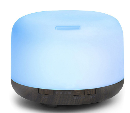 Venta caliente máquina de aromaterapia no impresa 500ml ultrasónico hogar agua oxígeno máquina de fragancia de aceite esencial de gran capacidad humidificador