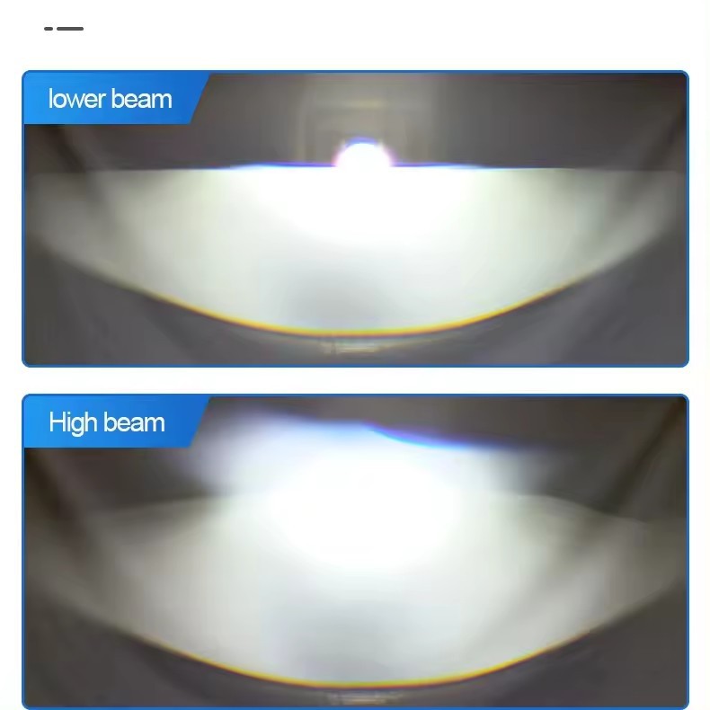 Juego de faros LED de doble lente modificado de luz lejana y cercana