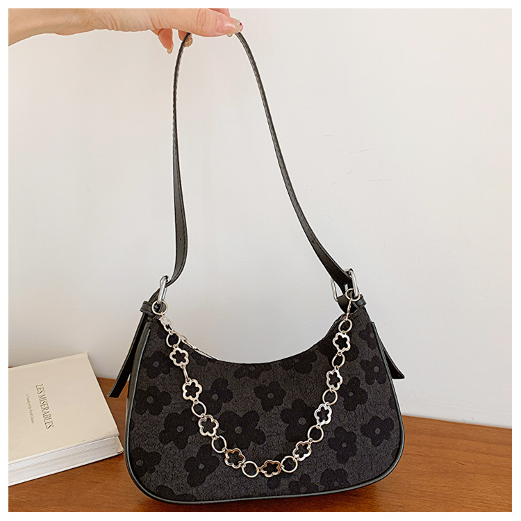 Women's Shoulder Bag Crescent Chain Underarm Bag For Women_voghion.com