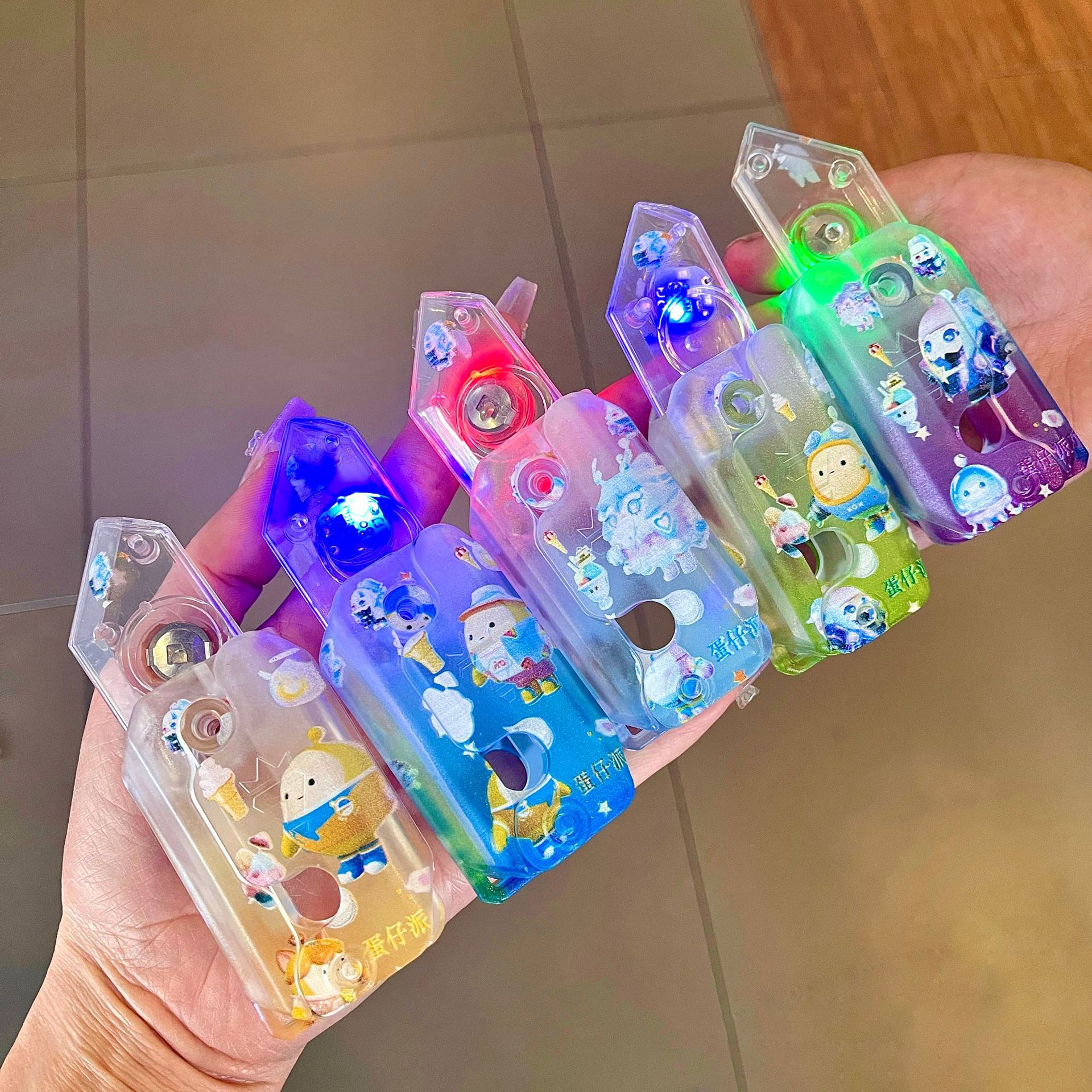 Arenas movedizas fresco nuevo Sanrio gravedad rábano cuchillo luminoso transparente 3D impresión descompresión juguete pareja novias