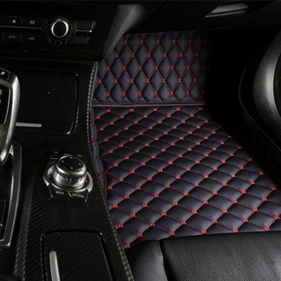 Ayaqaltılar (Kovriklər) | X1, X3, X4, X5, X2 cars - passenger-side-single-layer-black-with-red-lines