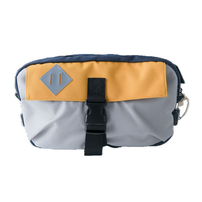 Sun Earth & u Bolso bandolera japonés Bolso de pecho Riñonera Tela Oxford anti-salpicaduras de agua de tres uso Transporte de ocio callejero urbano