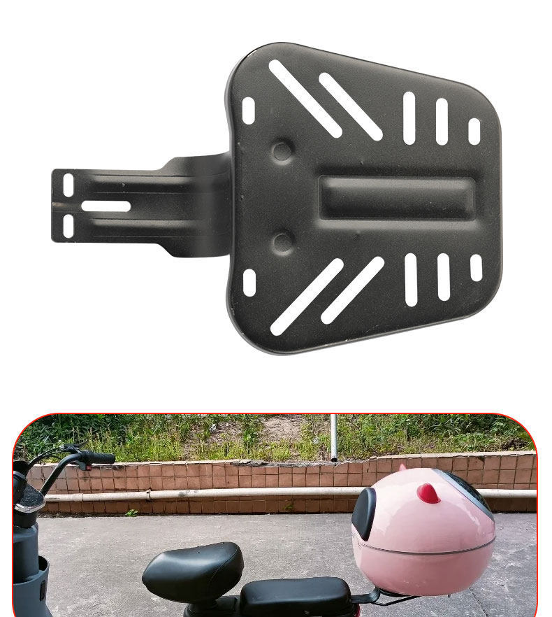 National Standard Electric Vehicle Modified Rear Rack with Fixed Rear Seat and Additional Flat Trunk Bracket, Universal