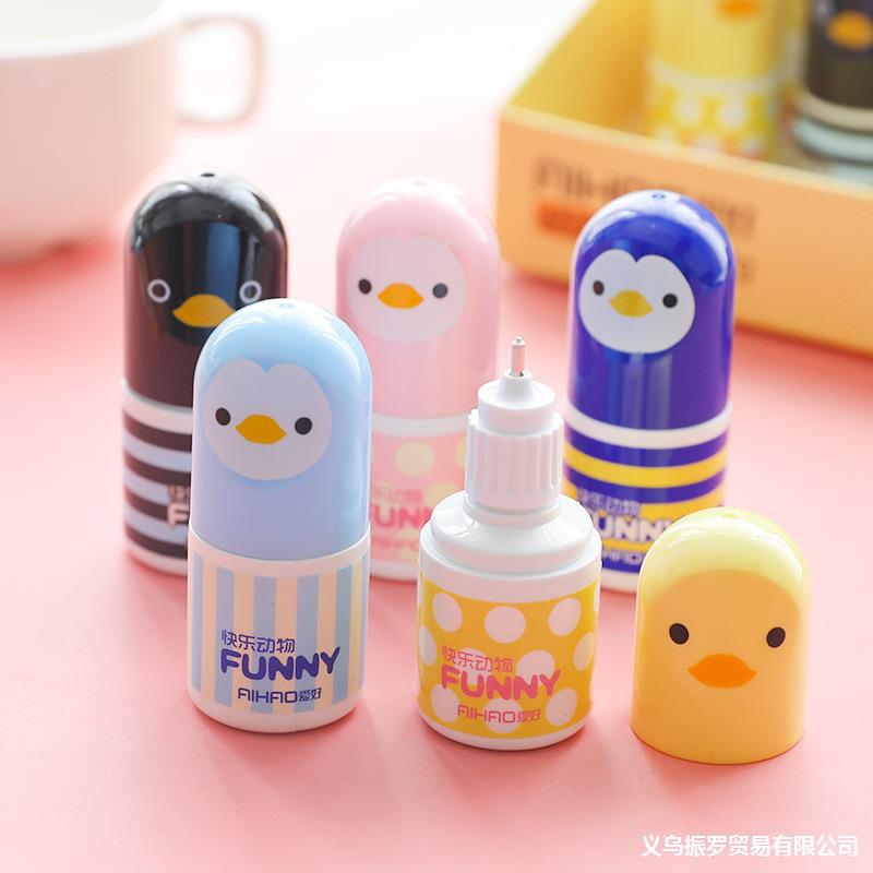 originality Stationery gift Hobby chick Correction fluid Correction fluid lovely Correction fluid Correction Tape 6529 Correct