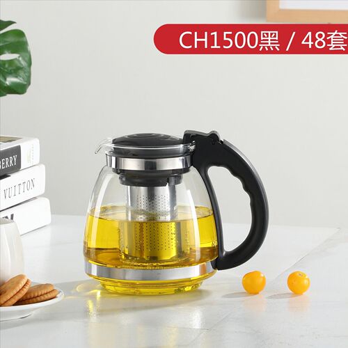 Large-capacity glass teapot Kung Fu teapot household kettle single pot heat-resistant filter tea brewing device scented tea set