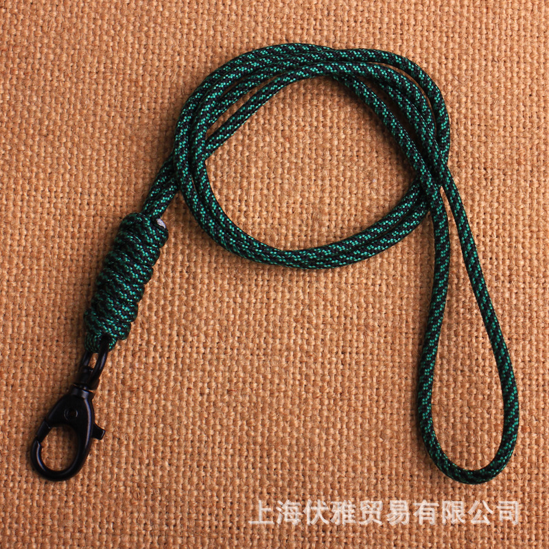 Z02 suministro de fábrica cuerda paraguas tejida hebilla de metal hebilla giratoria clave cuerda halter certificado tarjeta de fábrica cordón