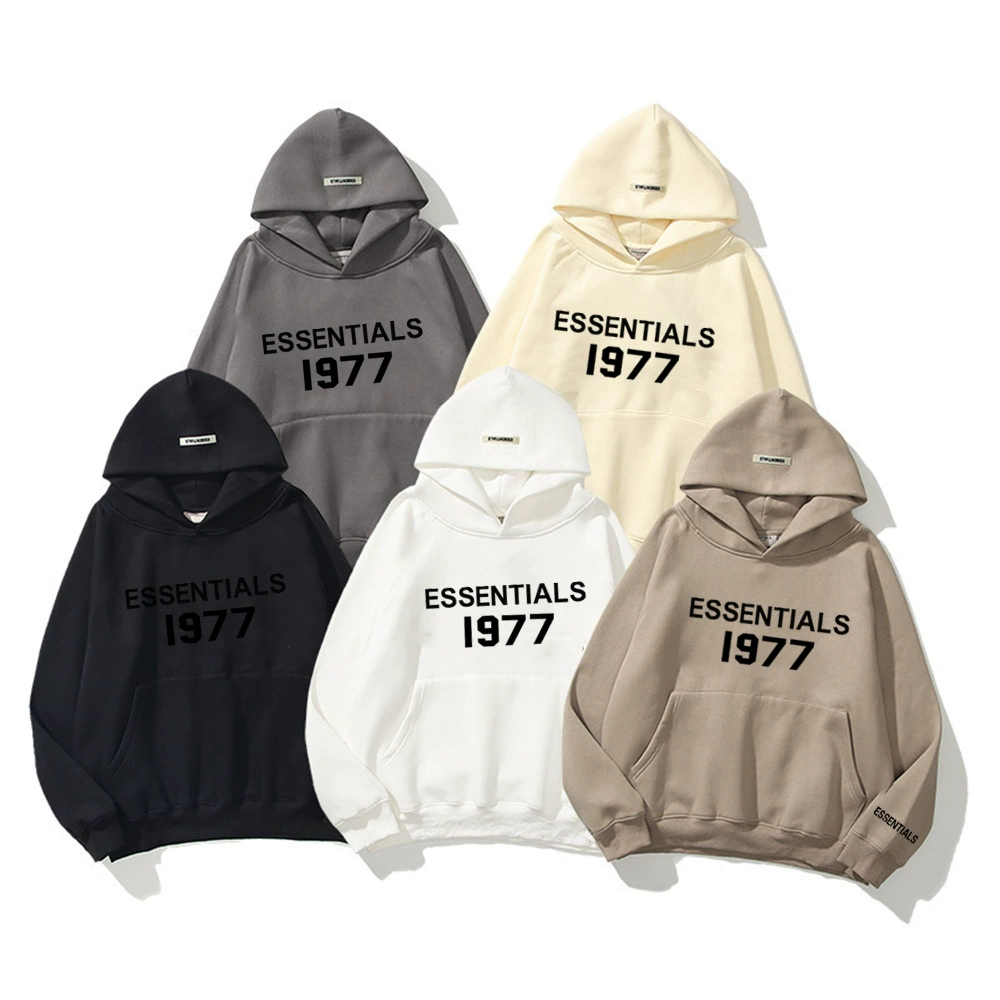 Новая двухслойная толстовка с капюшоном ESSENTIALS multi-line FOG, трендовая модель 1977 года, свободного кроя, из флиса, в стиле high street.