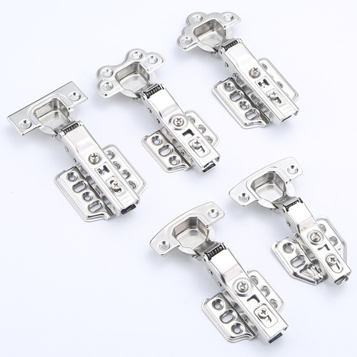 Stainless steel cabinet hinges for 304 stainless steel cabinet doors, silent damping buffer hinges for wardrobe doors, stainless steel hinges