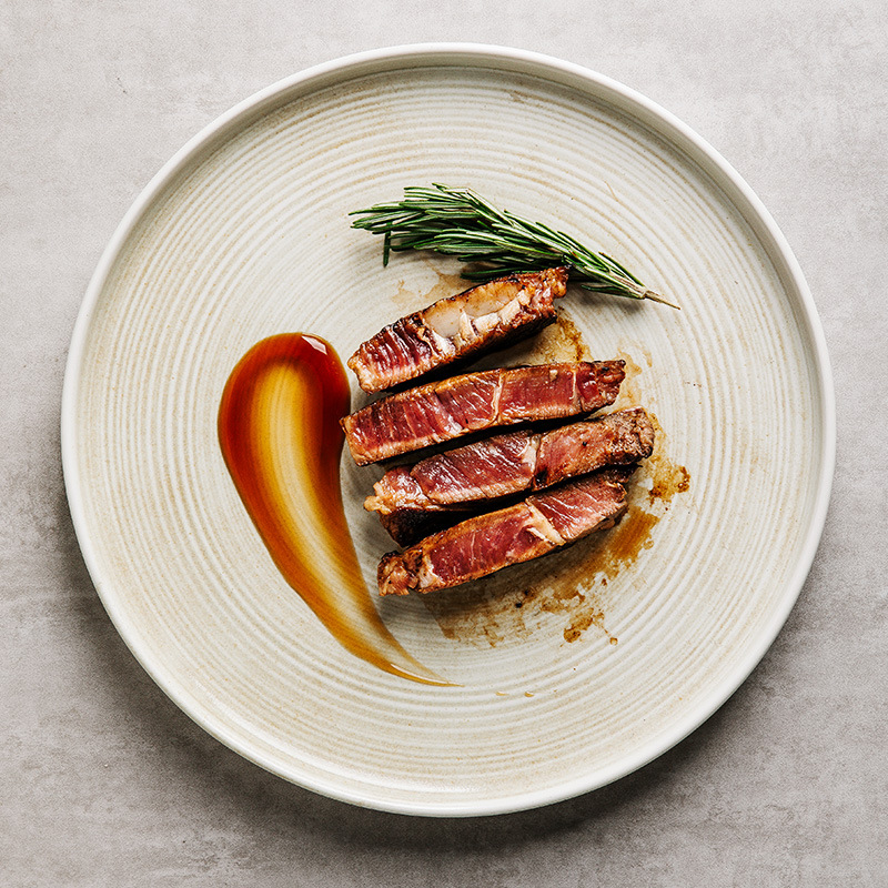 日式復古披薩意面牛排西餐盤菜盤子平盤圓盤陶瓷商用酒店餐廳餐具