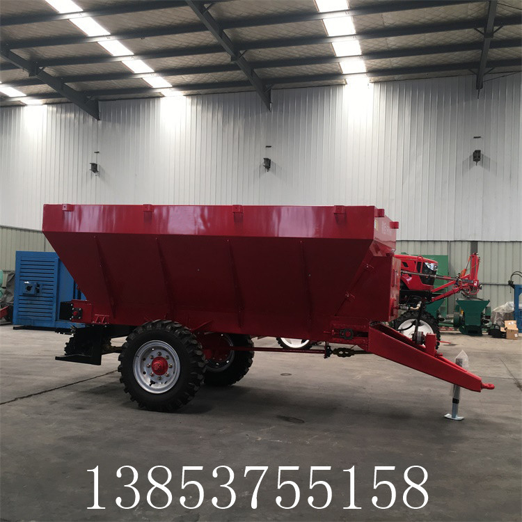 现货拖拉机牵引式干湿粪撒粪机农用撒肥车牛羊鸡粪有机肥撒肥车