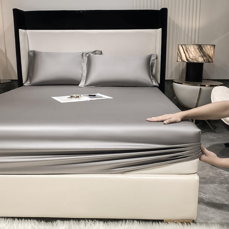 【禮盒裝】床笠床單單件貢緞長絨棉全棉1.8米床墊保護套純棉床罩