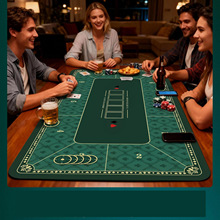 跨境temu德州扑克棋牌地板桌面吸水耐脏防滑垫家用耐磨游戏静音