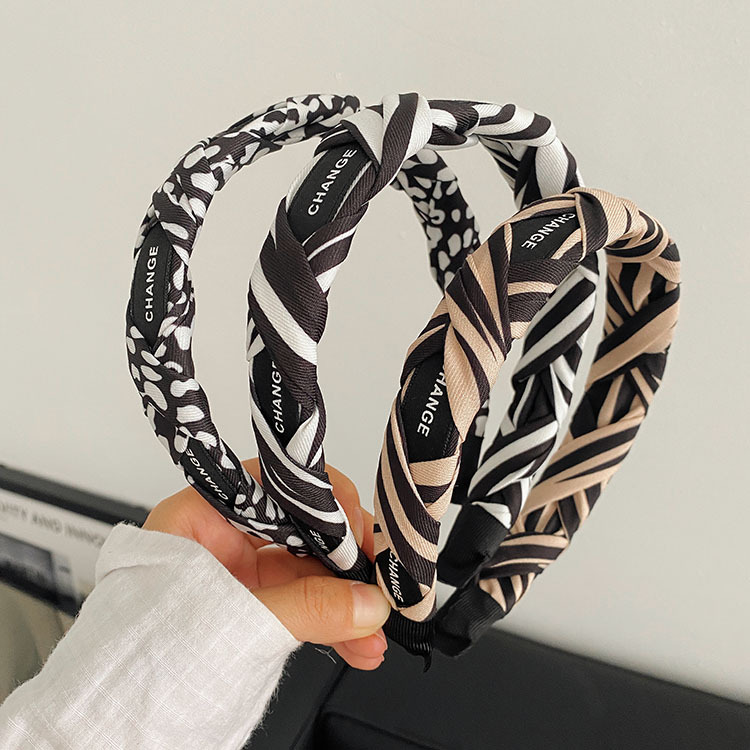 Einfacher Stil Streifen Tuch Patchwork Haarband display picture 2