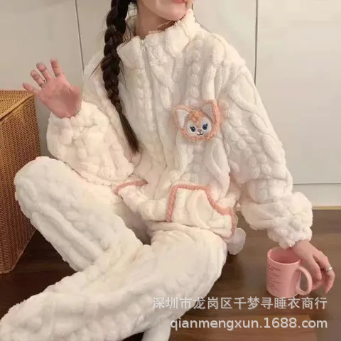 9005 리틀 폭스 지퍼 벨벳