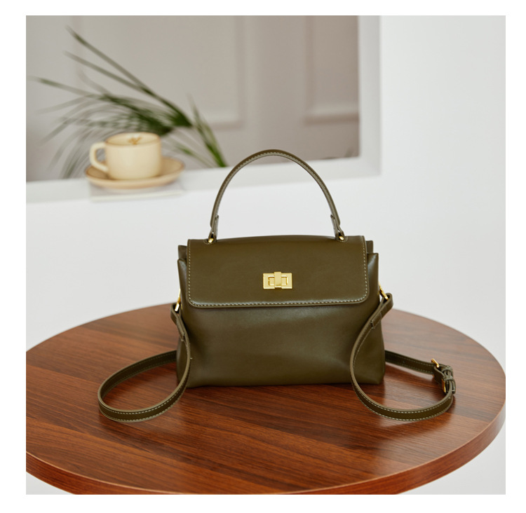 Small Square Crossbody Bag Women's Shoulder Bag Soft Leather_voghion.com