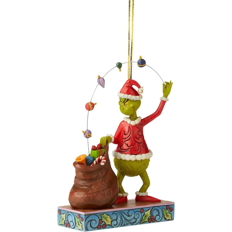 Nuevos productos interesantes de la serie verde de adornos de automóviles adornos del árbol de Navidad regalos de fiesta decoración del hogar