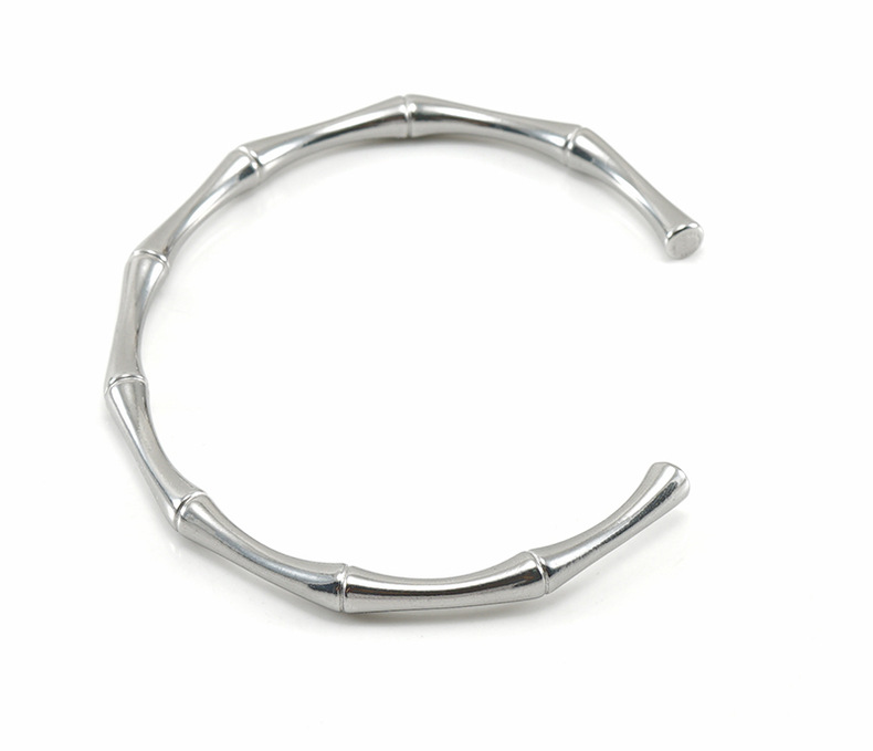 Fashion Geometric Titanium Steel Bangle Plating Stainless Steel Bracelets display picture 2