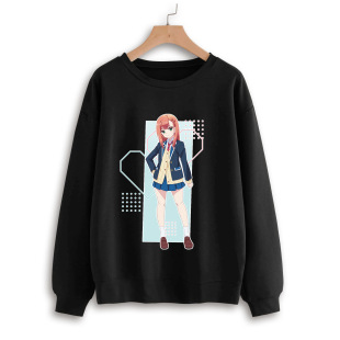 The young man full of beautiful dreams is a realist round neck sweater Zuo Cheng Yi Xia Chuan Aihua anime print