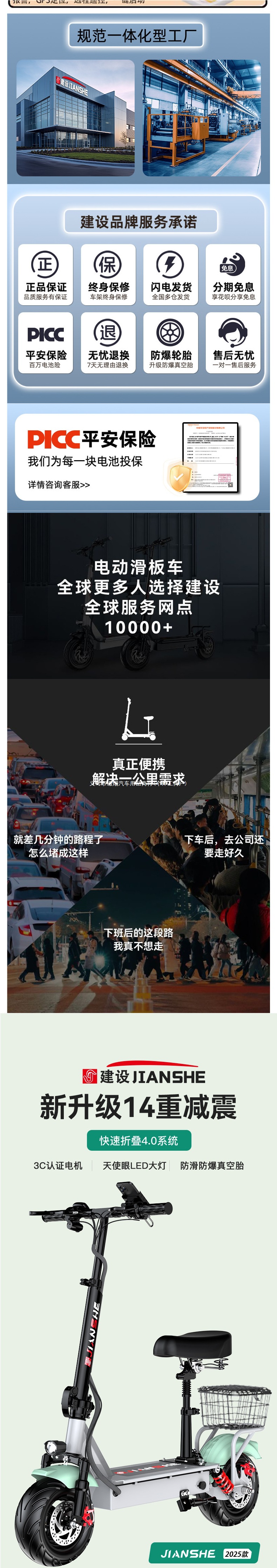 Foldable electric scooter for adults, portable electric vehicle for commuting to work, small portable electric vehicle