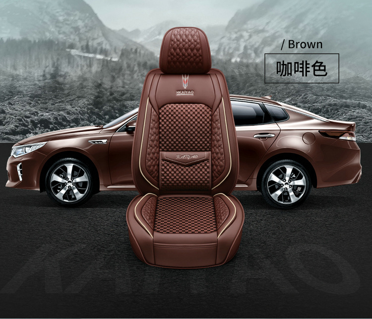 Cross-Border E-Commerce Car Seat Cover Fully Enclosed for All Seasons Special Car Seat Cover Cartoon Cushion Summer Cooling Pad