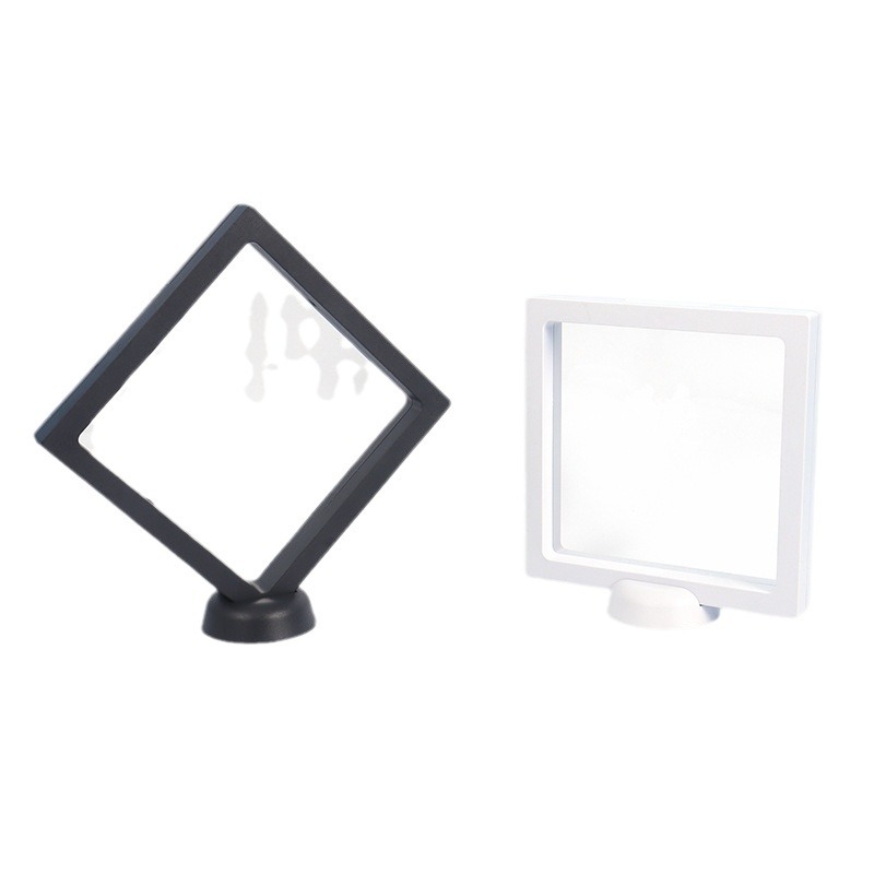 14*14 reloj pluma creativa a prueba de polvo PE suspensión caja de embalaje regalo de joyería transparente película de almacenamiento caja de presentación