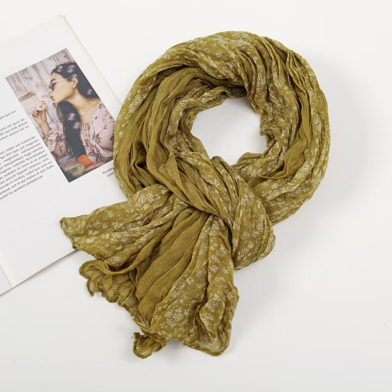 플로럴 플리츠 스타일 2 옐로우