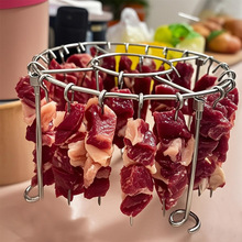 空气炸锅烤架家用烤箱304不锈钢吊炉架立式烧烤架烤肉烤串架签子