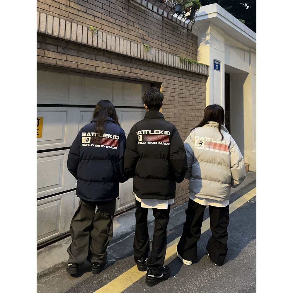潮牌宽松宽松感美式棒球服外套飞行员夹克男设计小众国春秋季黑色